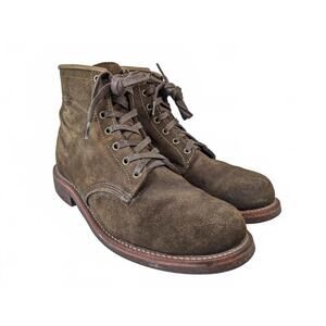 Chippewa USA 1901M85 Men Service Boots Brown Suede 10